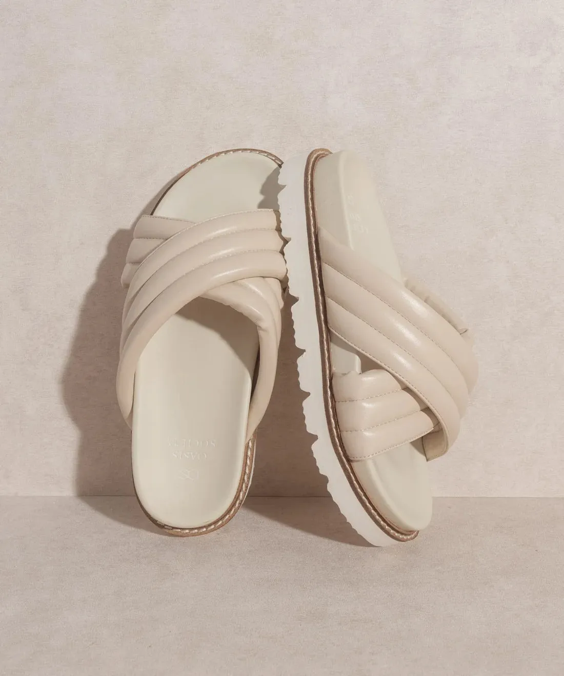 Grace Puff Strap Slide