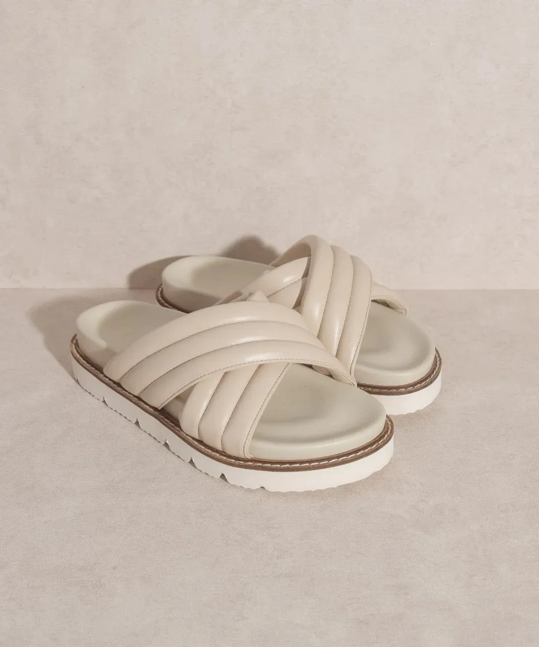 Grace Puff Strap Slide