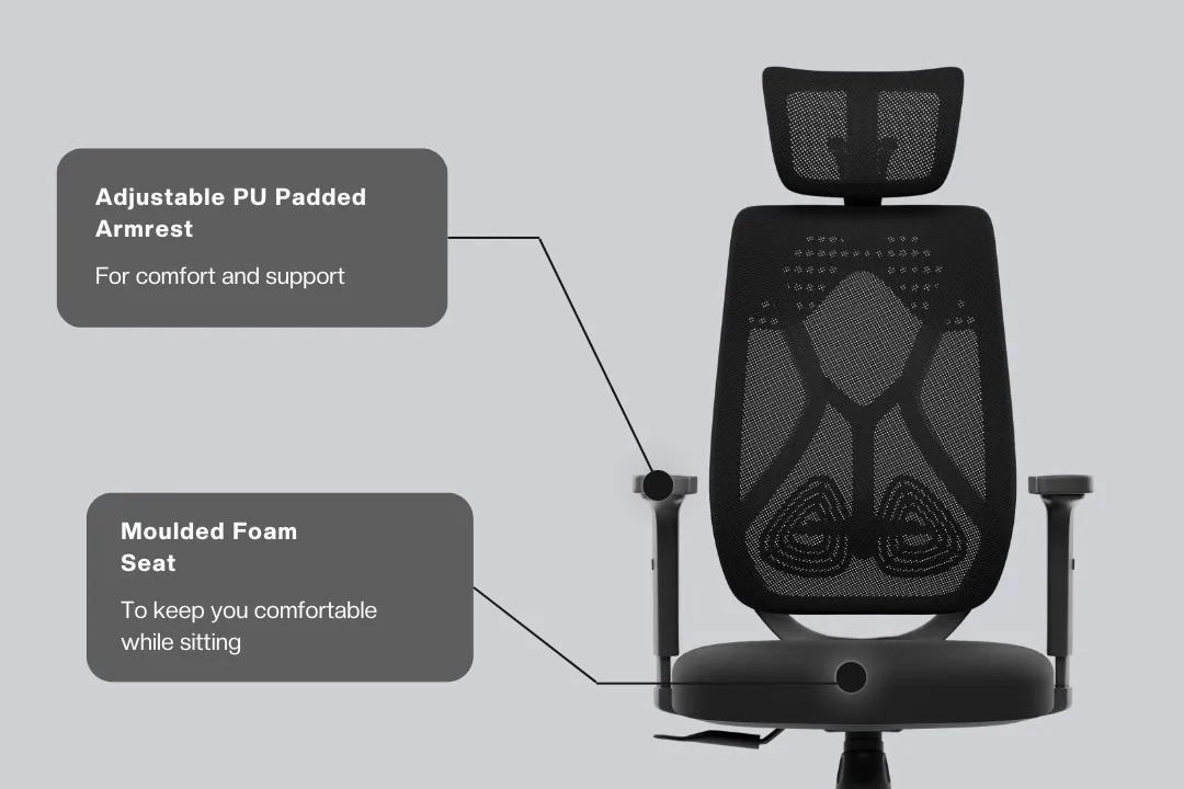 Green Soul Renewed Zodiac Pro High Back Mesh Office Chair