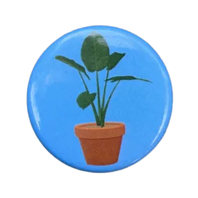 House Plant Pinback Button