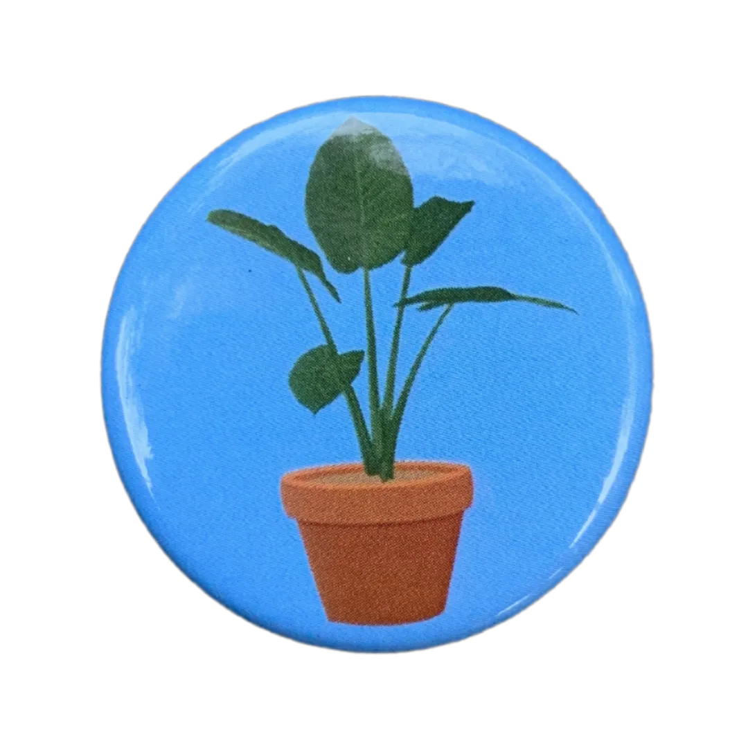 House Plant Pinback Button