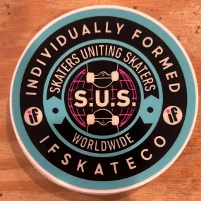 If Skate Co. S.U.S. Sticker