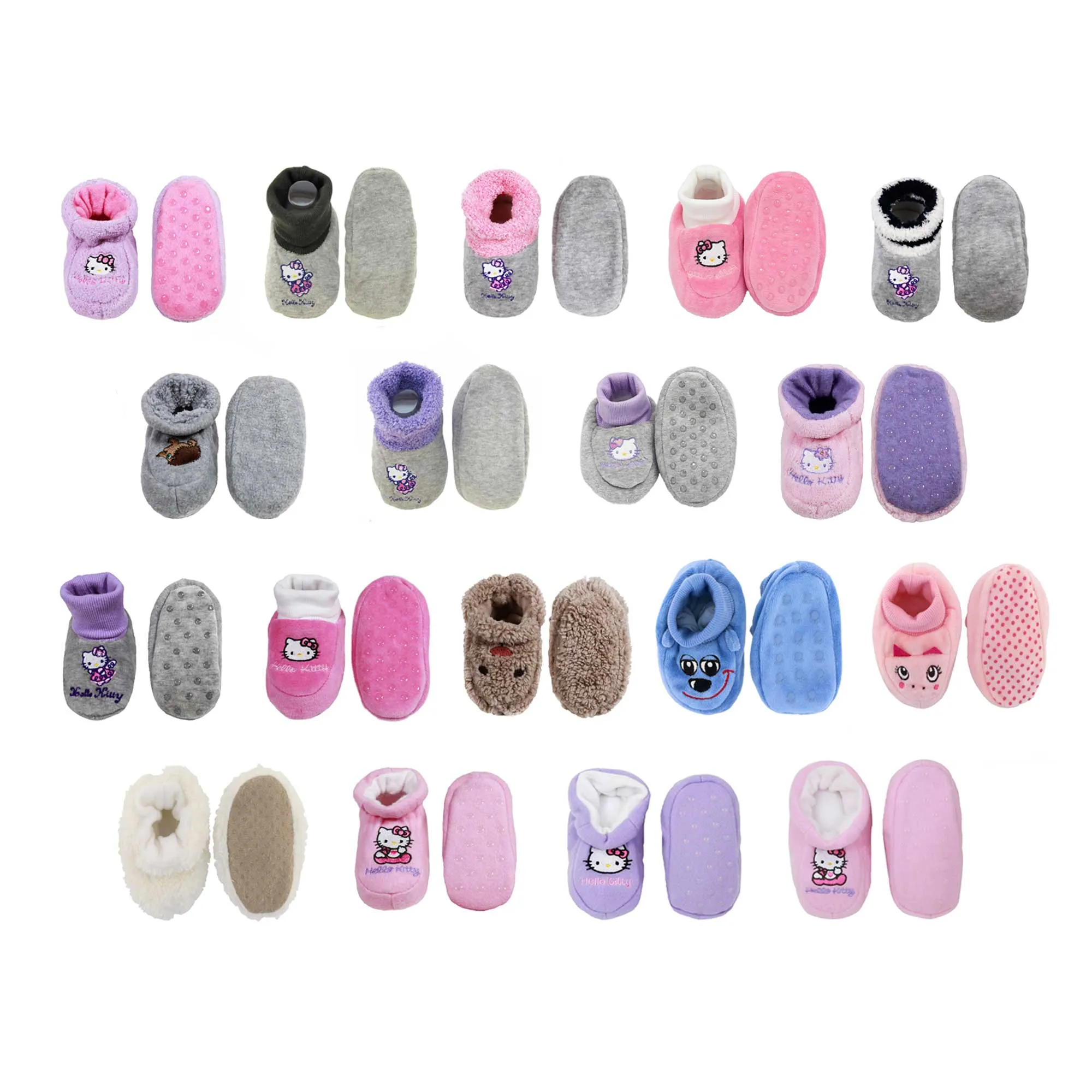 Infant Toddler Soft Furry Plush Cozy Fuzzy Booties Slippers