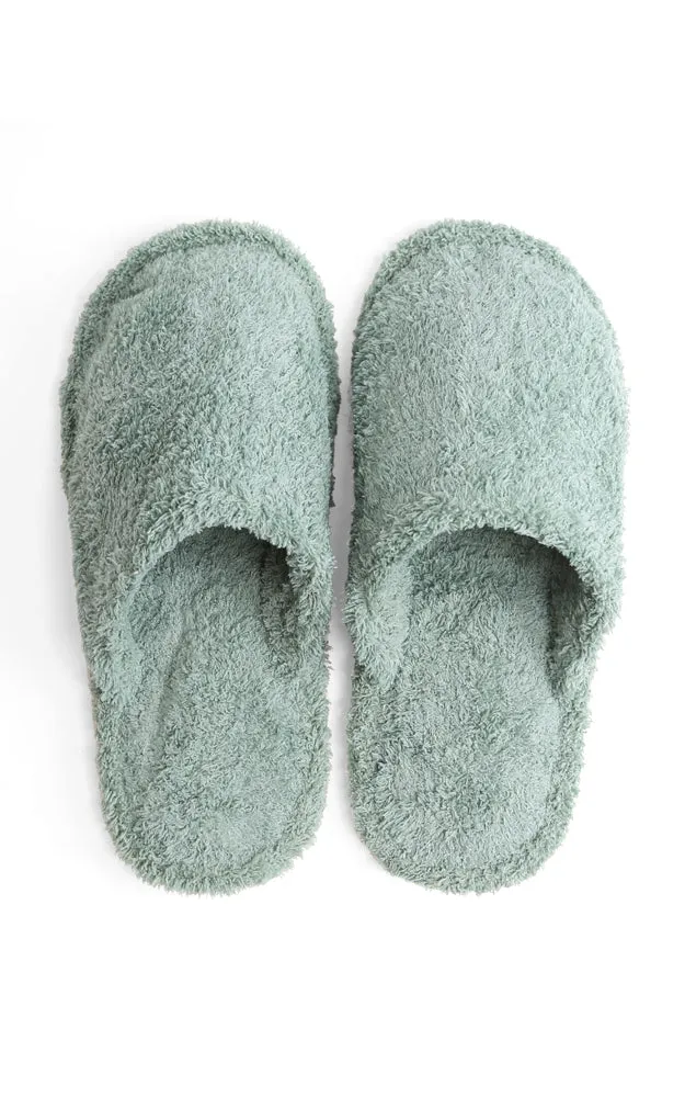 JCL1030 Solid Color Fuzzy Fur Cozy Slippers 6 Pairs Pack