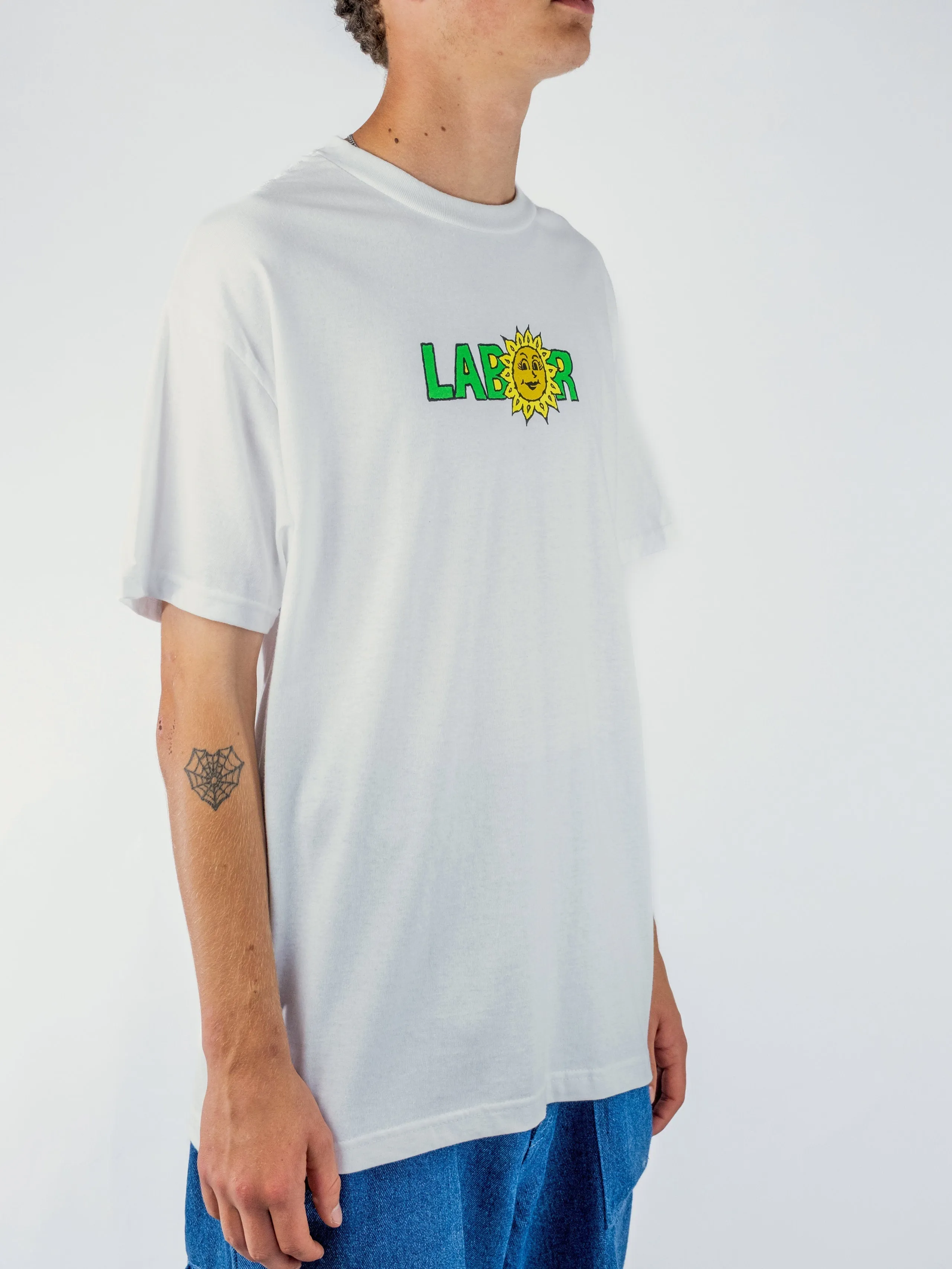 Labor - Sunflower Tee - White