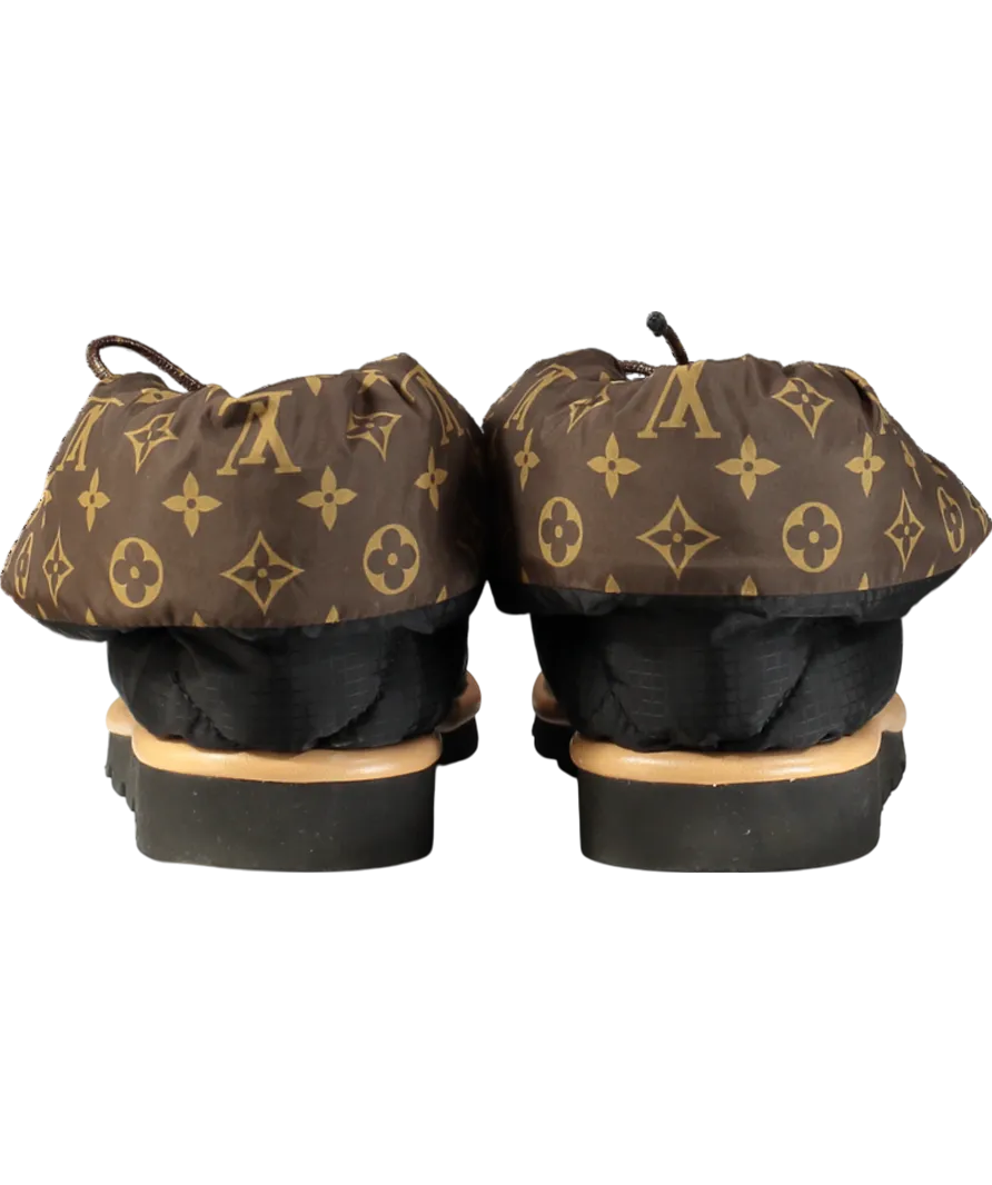 LOUIS VUITTON Black / Monogram Pillow Comfort Ankle Boots UK 2 EU 35 👠