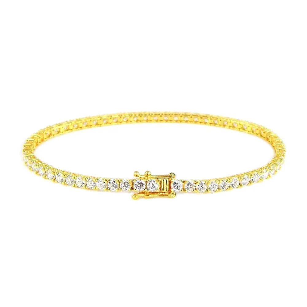 Martina Tennis Bracelet (Gold)