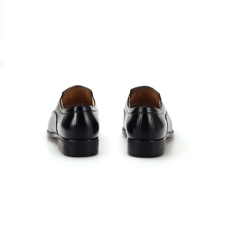 Men's Leather Loafers With Fake Lace-up