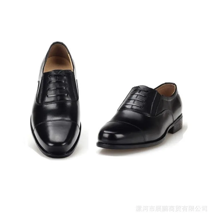 Men's Leather Loafers With Fake Lace-up