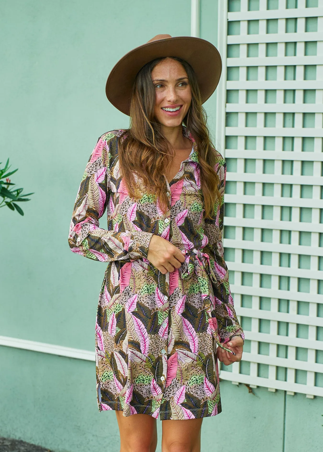 Myers Button Down Shirt Dress