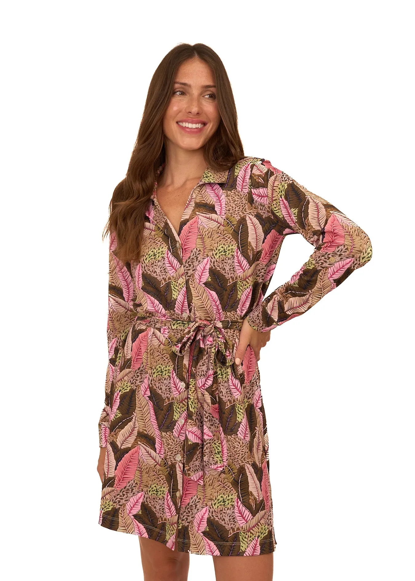 Myers Button Down Shirt Dress