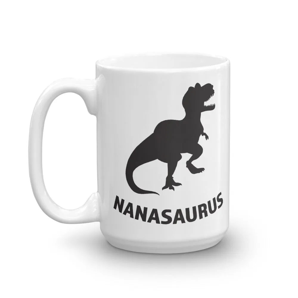 Nanasaurus White Glossy Mug