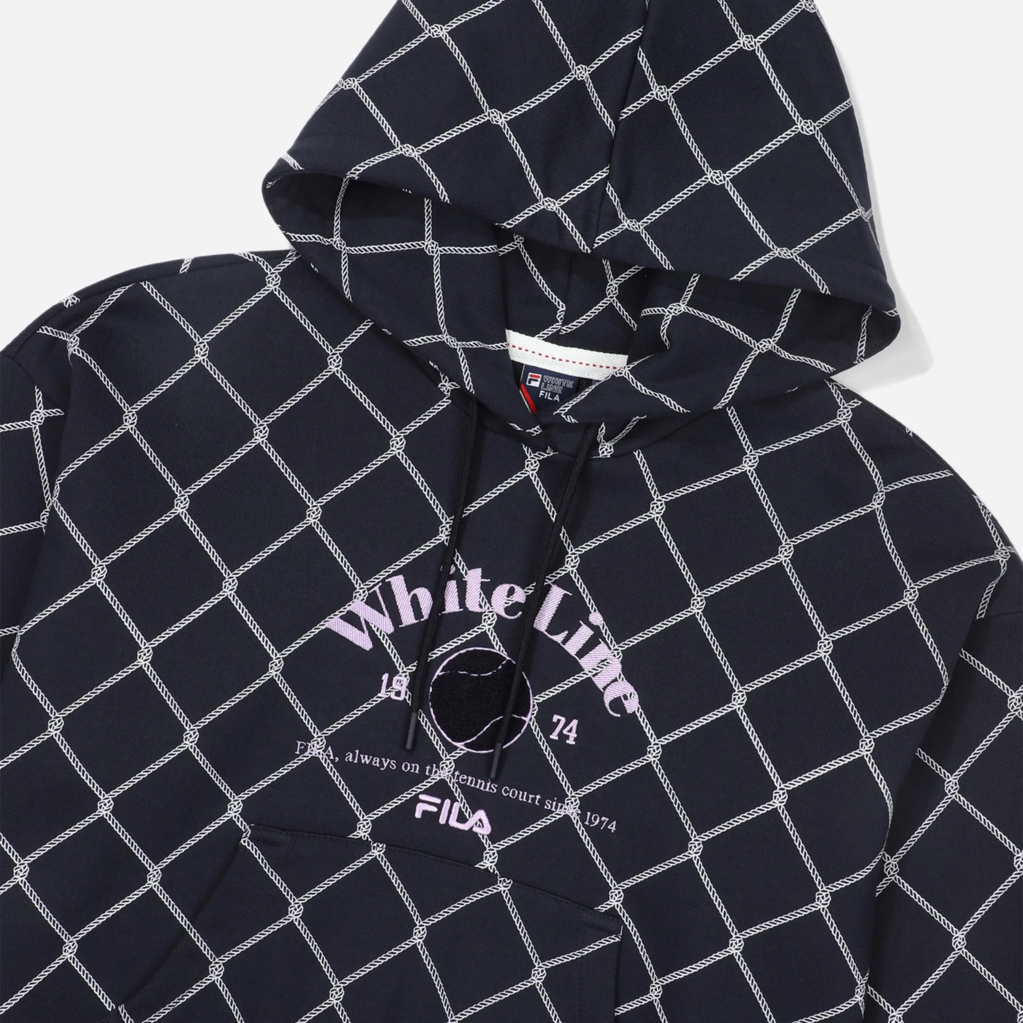 Áo Hoodie Nữ Fila Lady Tennis Life Hoodie - Xanh Navy