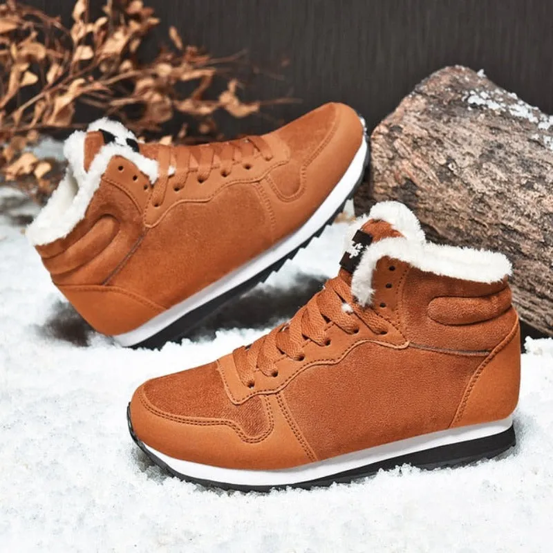 OCW Orthopedic Women Ankle Boots Arch Support Warm Waterpoof Lace-Up AntiSlip
