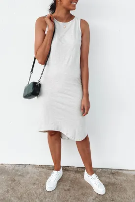 One In Eight Slub Midi Grey Marle