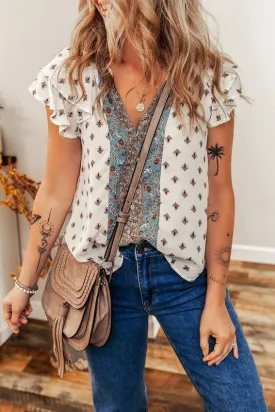 Packed And Ready Ruffle Boho Top