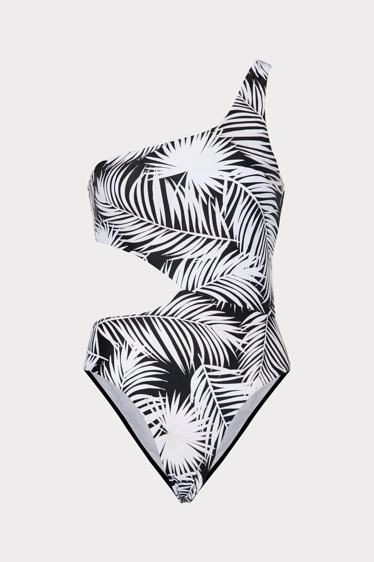 Palm Print Miranda One Piece With Cutout