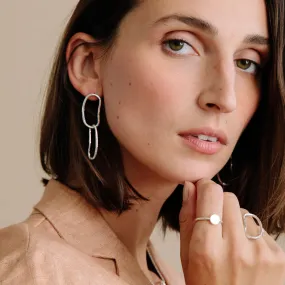 Pool Dangle Earrings - Sterling Silver
