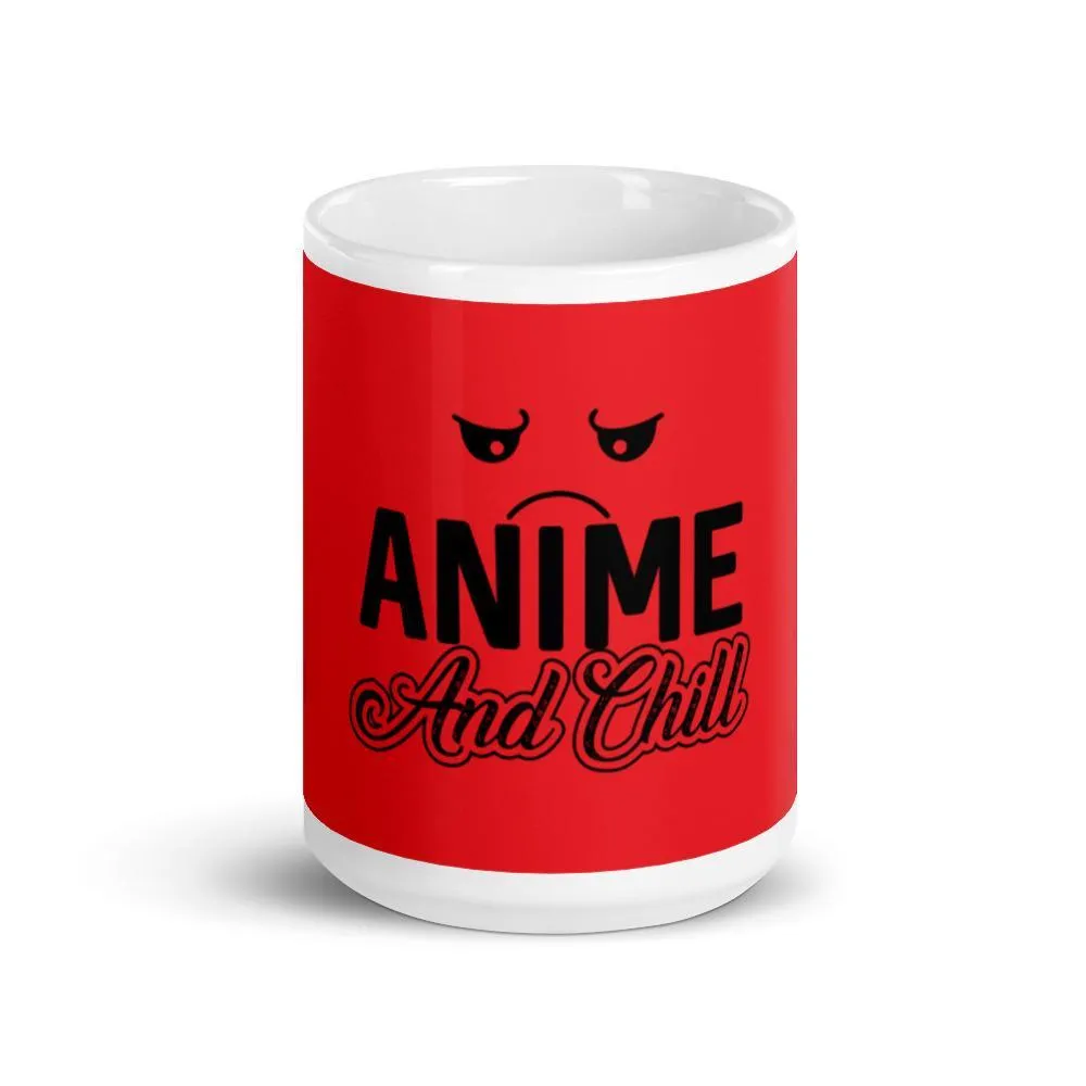 "Anime and Chill-Sad" Mug (Red)
