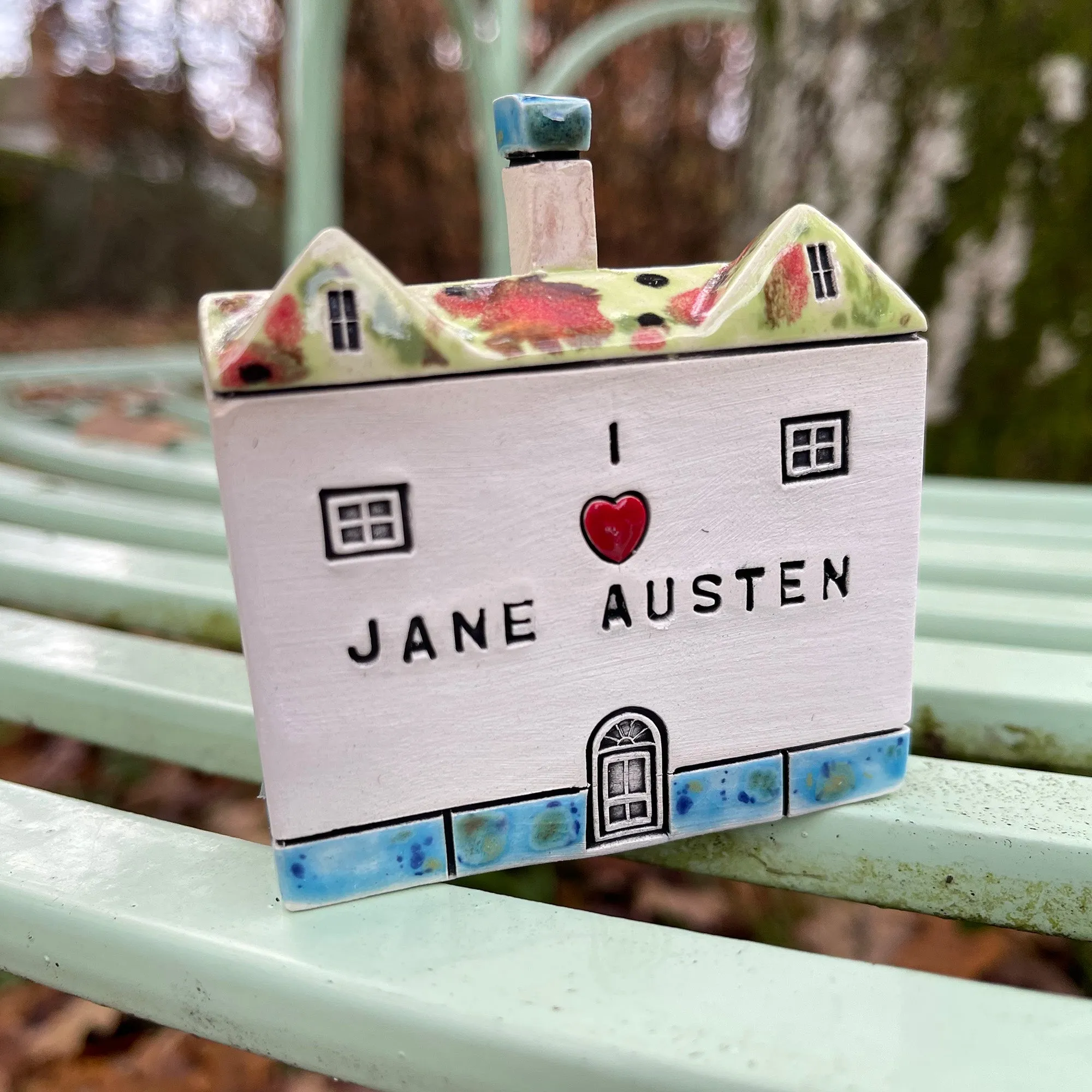 Exclusive I ❤️ Jane Austen Ceramic House Decor - Perfect Gift for Literature Lovers