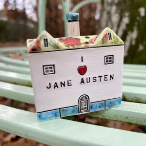 Exclusive I ❤️ Jane Austen Ceramic House Decor - Perfect Gift for Literature Lovers