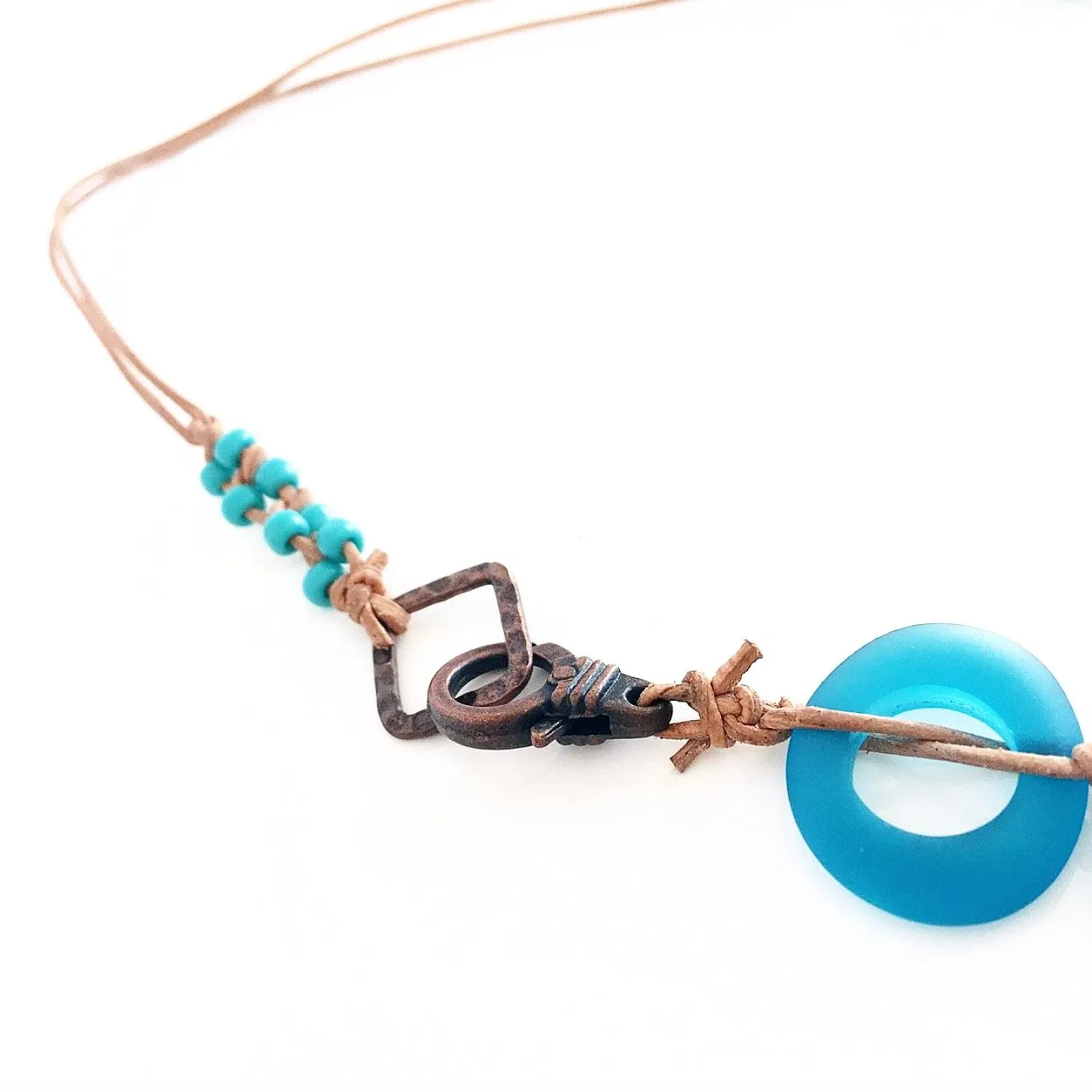 "Tidal Pool" Necklace (Aqua)
