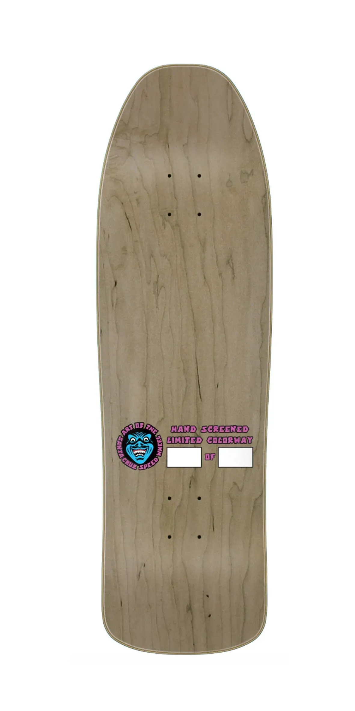 Santa Cruz Speed Wheels Vein Hand Yellow Pink 9.35 Hand Screened a NHS in Santa Cruz, Limited to 300 Worldwide, Numbered.Skateboard deck - Tablas