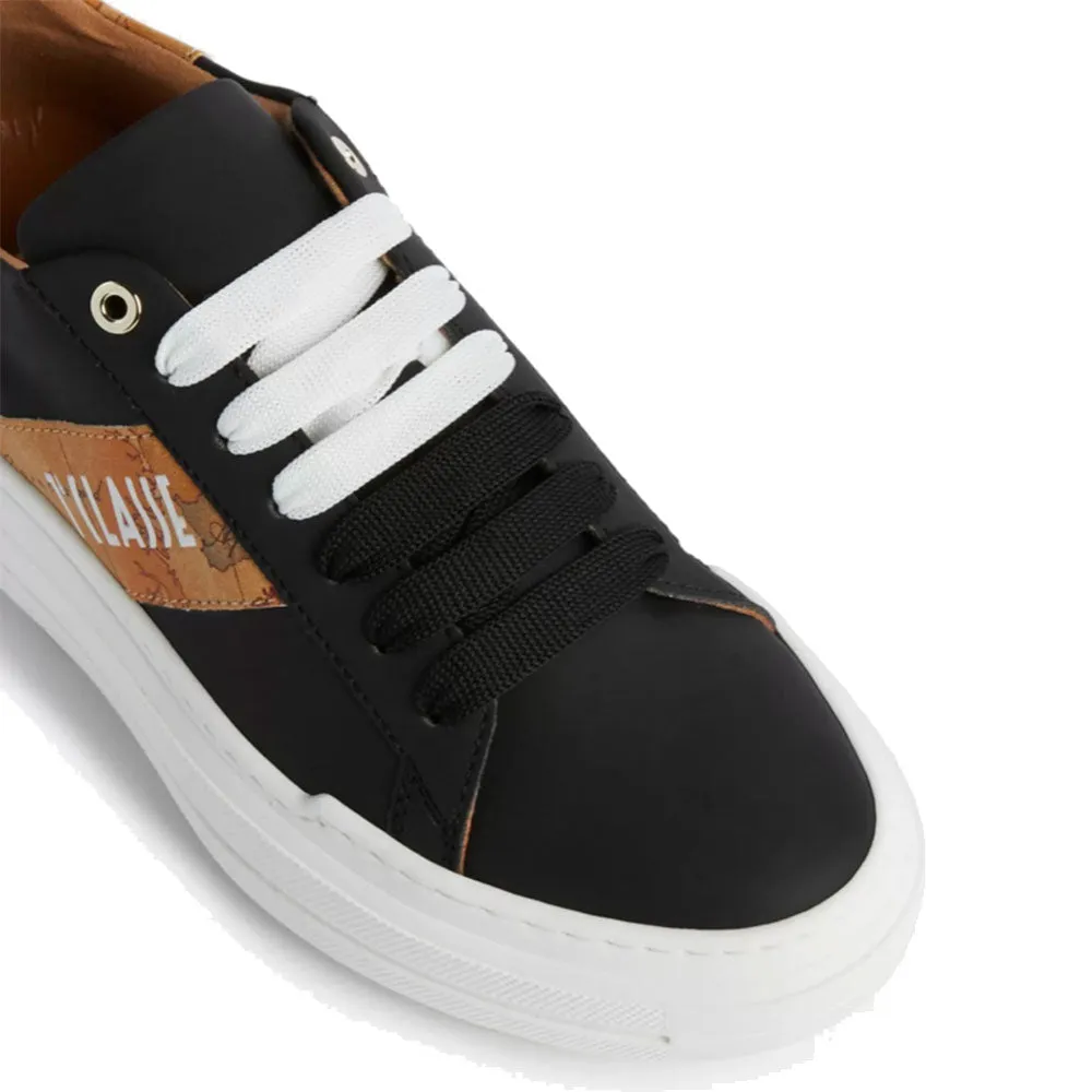 Scarpe Donna 1A Classe Alviero Martini Sneakers Nere linea Geo Party Color 0604