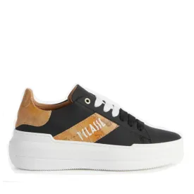 Scarpe Donna 1A Classe Alviero Martini Sneakers Nere linea Geo Party Color 0604