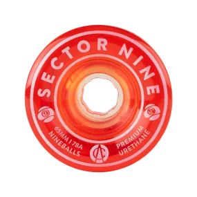 Sector 9 Nineballs Warm Red 78A/65mm Skateboard Wheels