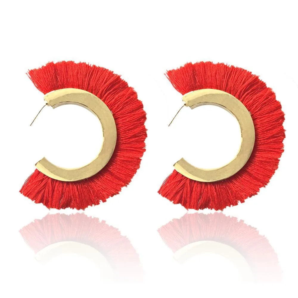 Statement Bohemia Fashion  Big Earrings for Women Jewelry tassel earrings Party