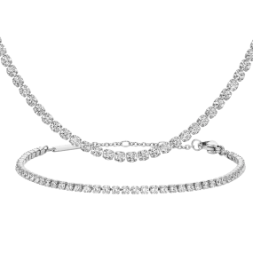 Tennis Set Silver