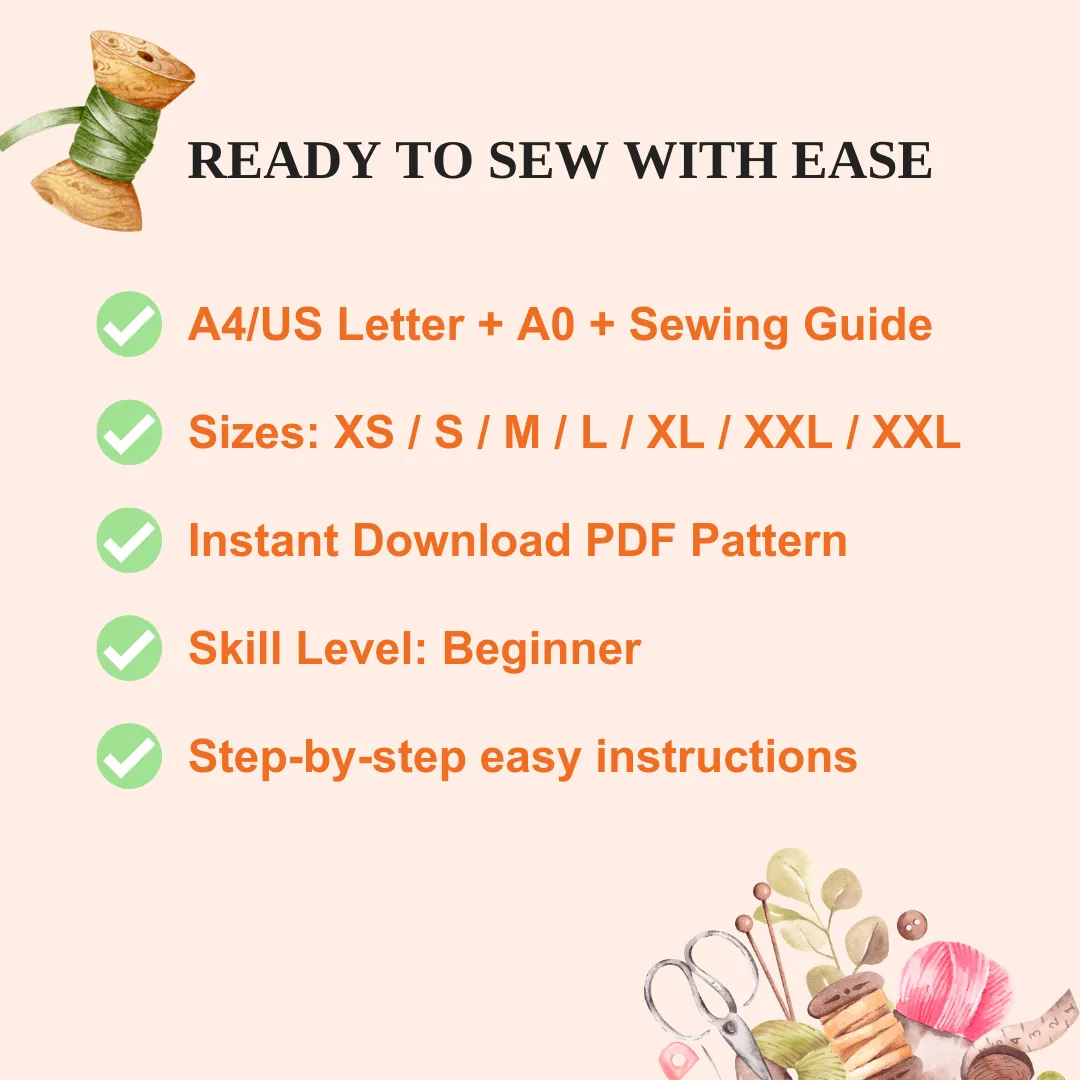 Trendy Vest PDF Sewing Pattern
