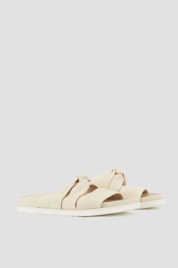 Twisted Leather Pool Slide