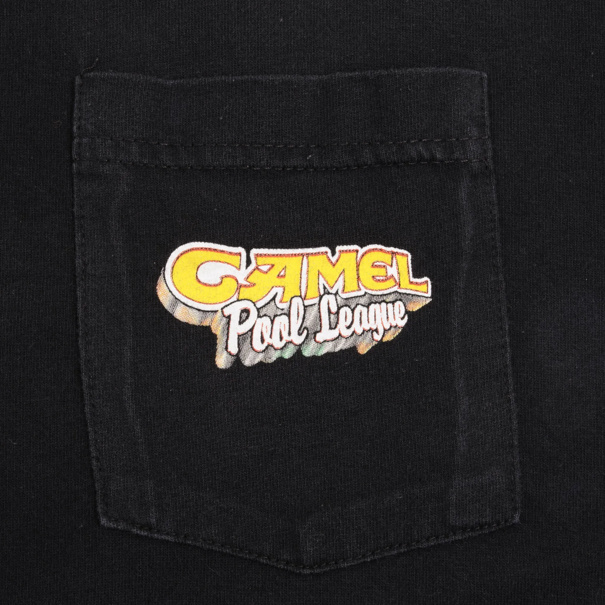 VINTAGE CAMEL POOL LEAGUE 1990S POCKET TEE SHIRT SIZE XL MADE IN USA