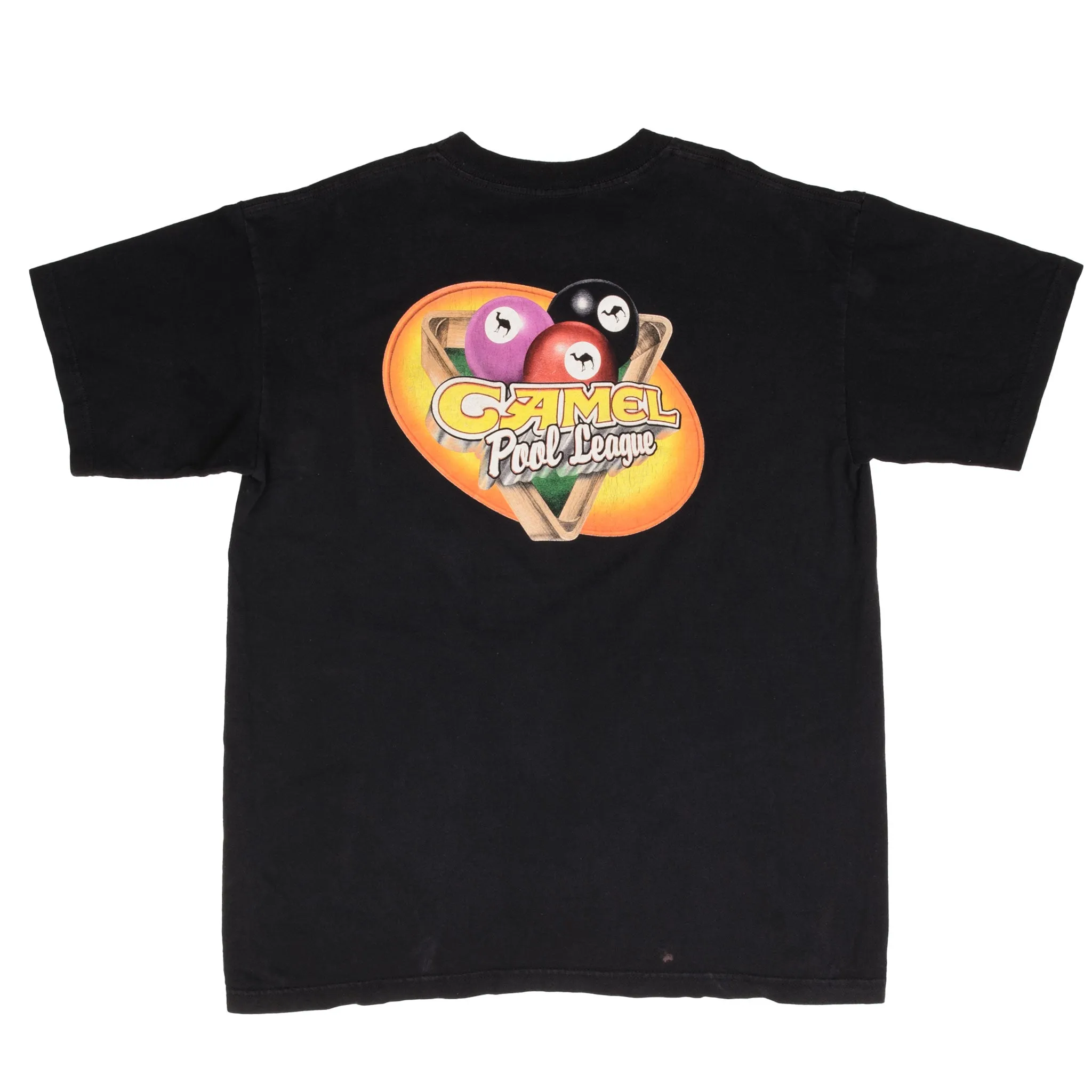 VINTAGE CAMEL POOL LEAGUE 1990S POCKET TEE SHIRT SIZE XL MADE IN USA