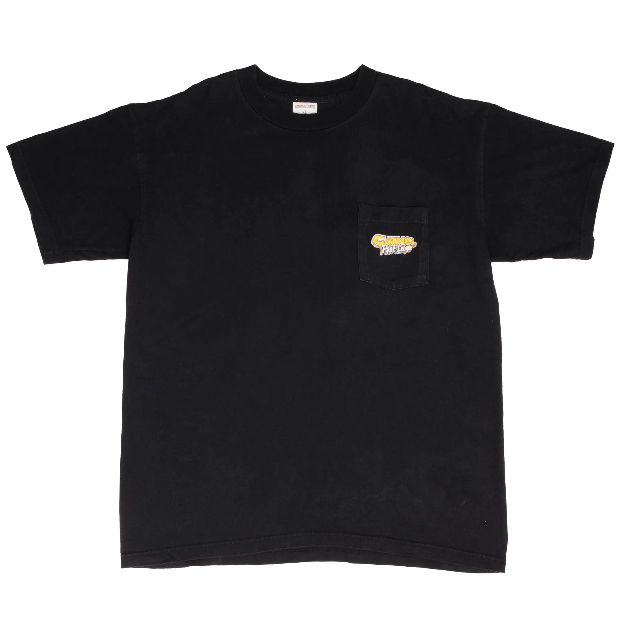 VINTAGE CAMEL POOL LEAGUE 1990S POCKET TEE SHIRT SIZE XL MADE IN USA