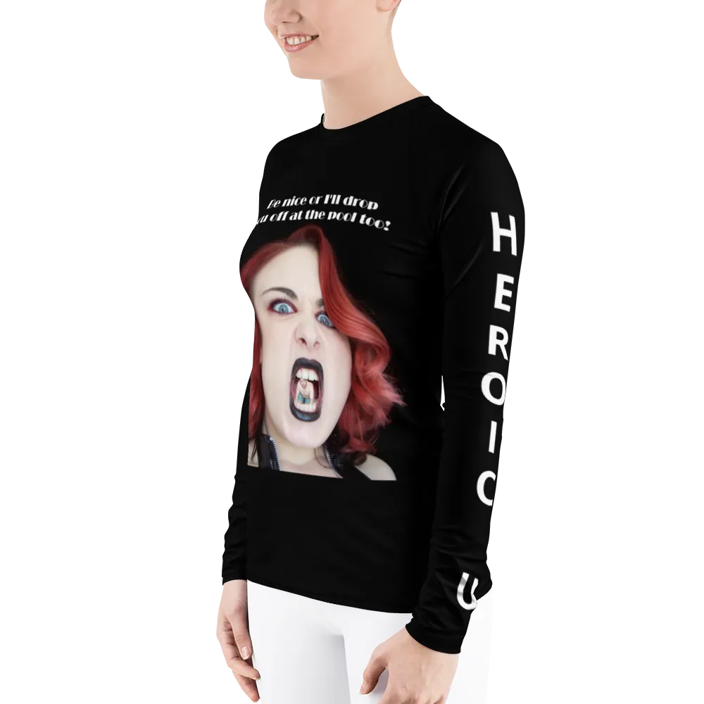 Women's Rash Guard by HeroicU