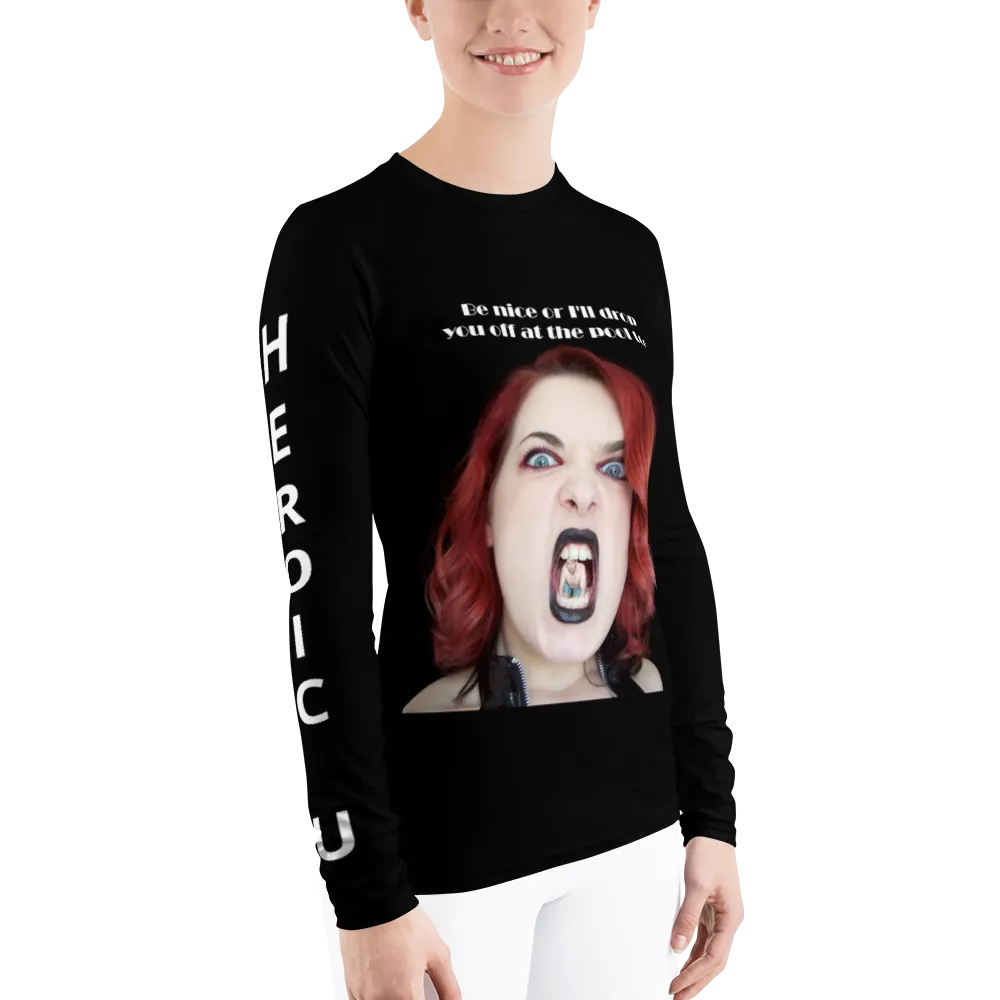 Women's Rash Guard by HeroicU