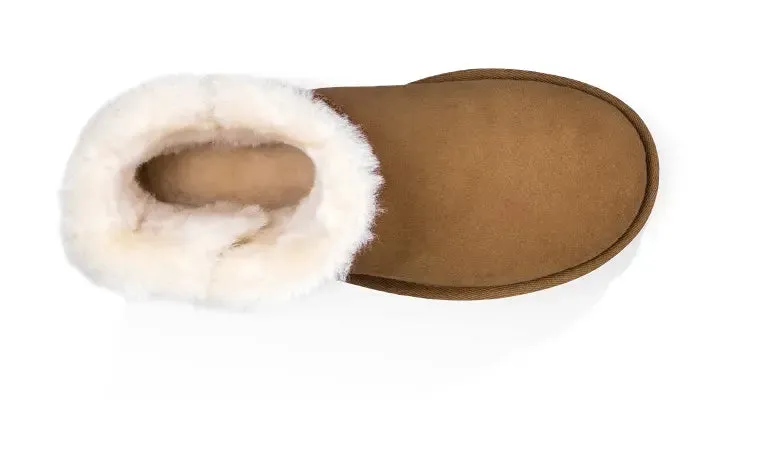 Women’s UGG Mini Bailey Button II – Cozy Sheepskin Boot with Versatile Style