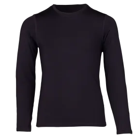 Youth Micro-Elite Chamois Crewneck - Black