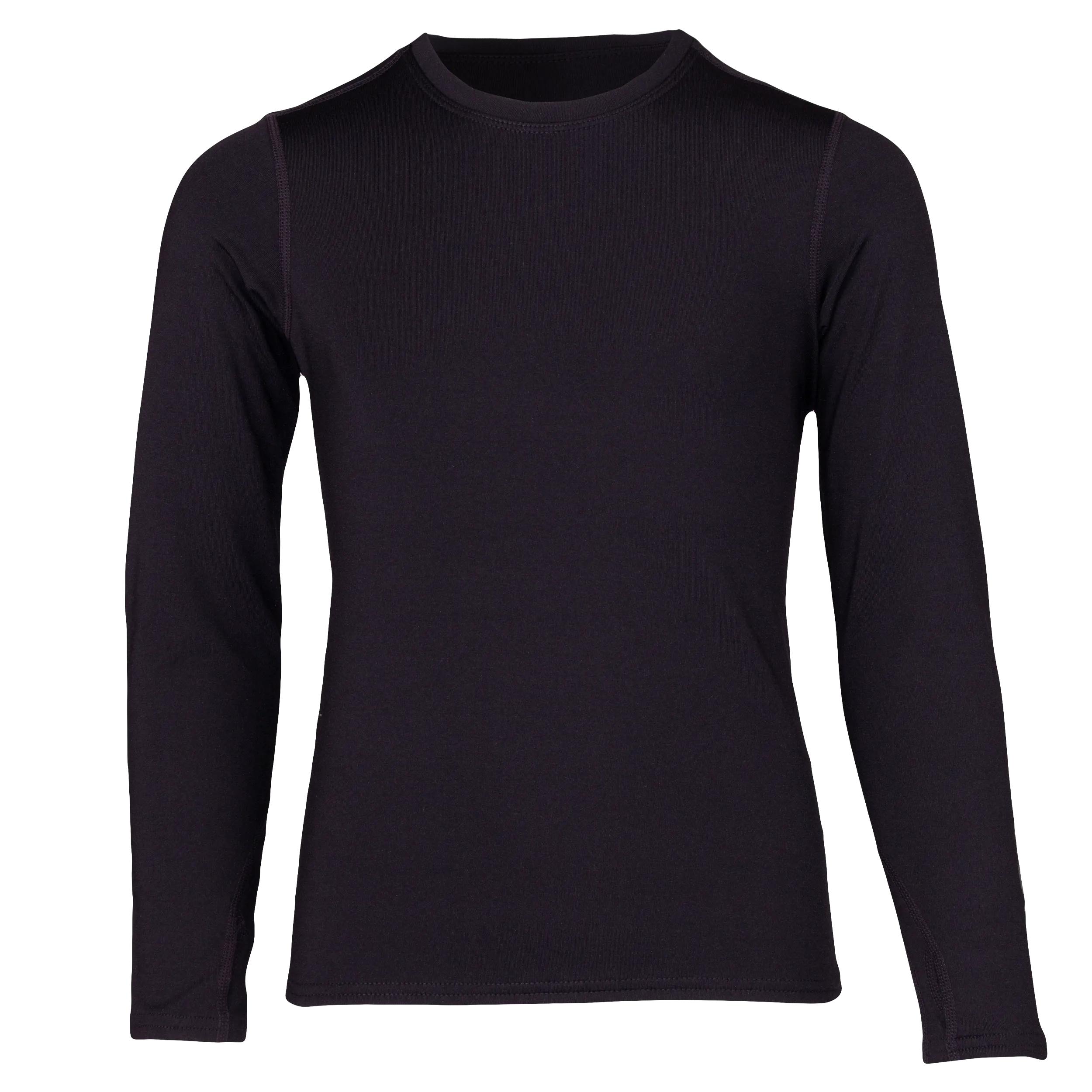 Youth Micro-Elite Chamois Crewneck - Black